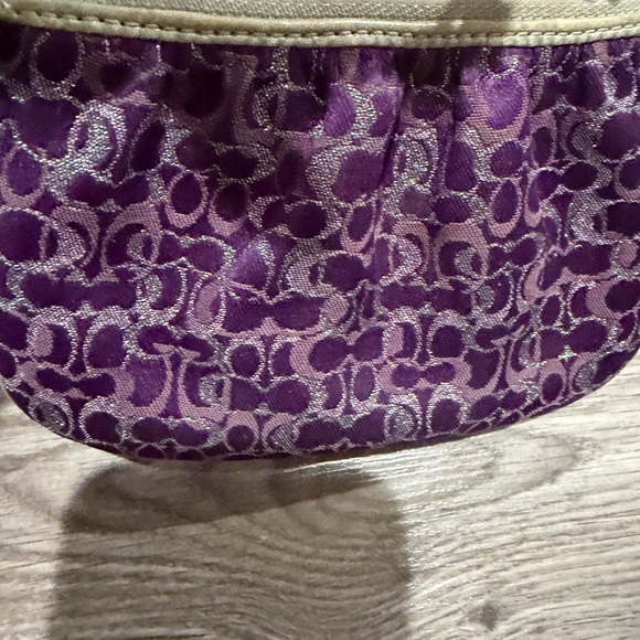 Coach Purple and Silver Wristlet - Picture 4 of 6